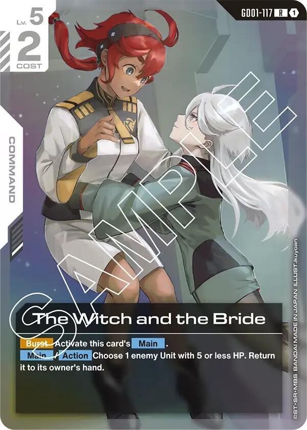The Witch and the Bride Foil - GD01-117 NM - Gundam TCG Card Game