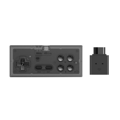 8Bitdo N30 2.4G Wireless Gamepad for 123.8mm x 53.5mm x 19.7mm, Transparent 