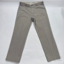 Brooks Brothers Mens Pants 36x30 Taupe Clark Advantage Chinos Cotton Classic