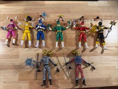 POWER RANGERS ZEO FULL TEAM W/ COGS 8 FIGURES LIGHTNING COLLECTION