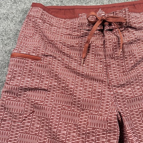 Prana Catalyst Board Shorts Men's 33 Swim Trunks UPF 50 Patterned Surf Quick Dry - Picture 3 of 7