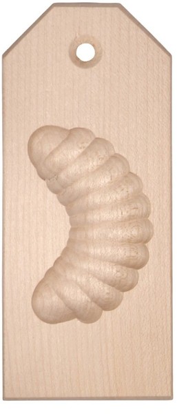 2 X GebäCkform Backform PläTzchenform Vanillekipferl 14,5 X 6,5 Cm Aus Ahornholz-image
