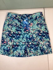 Lady Hagen Golf Skirt Skort Women’s Size 2 Blue Floral Pickleball Tennis