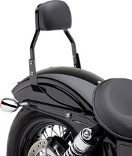 Cobra Square Mini - 11" Sissy Bar with Pad - Black Steel USA Made 602-1102B