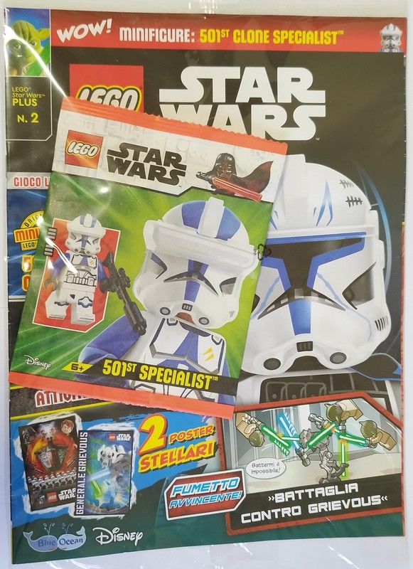 Lego Magazine Star Wars Plus 2 + 501st Clone Specialist Minifigure Paper Bag