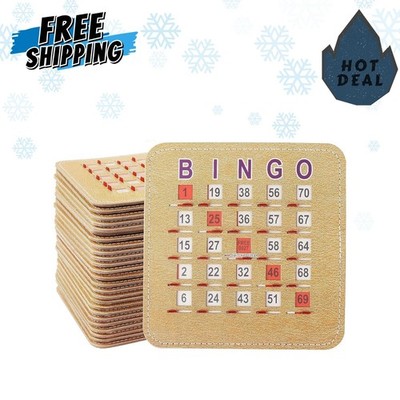 Shutter bingo cards large print fingertip slide cardboard cards