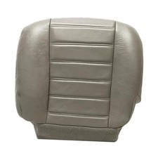 SecosAutoparts Driver Side Bottom Synthetic Leather Seat Cover Gray Compatible