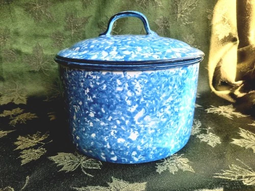 VTG Stangl Pottery Town & County Blue 3-Quart Covered Casserole 1970s