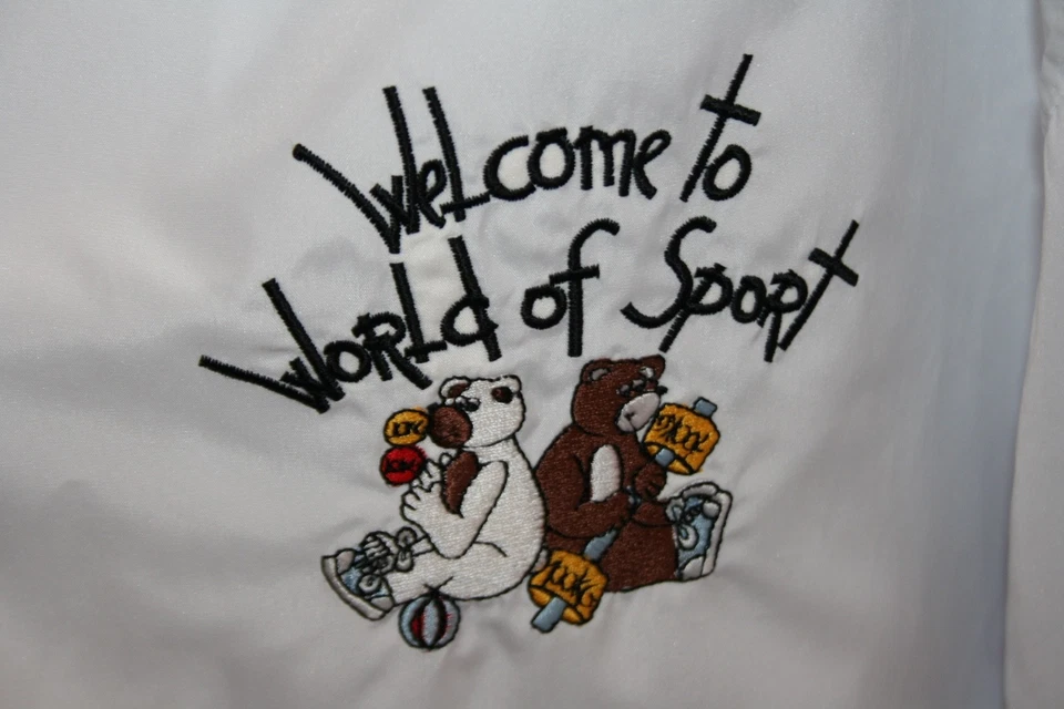 1990s VINTAGE CASTELBAJAC Jacket Windbreaker, Welcome to World of Sport White L. - Image 4 of 4