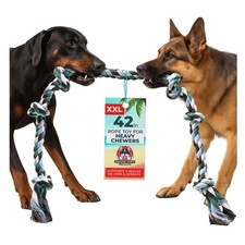 Giant Dog Rope Toy, 42 Inch Tug of War Rope, Green