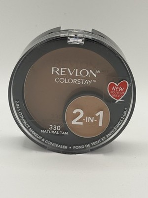 Revlon Colorstay 2-in-1 Compact Makeup & Concealer 330 Natural Tan Discontinued