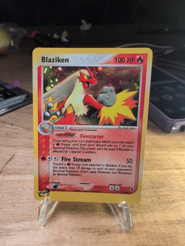 Pokémon TCG Blaziken EX Holo Rare Card Ruby and Sapphire 2003, 3/109