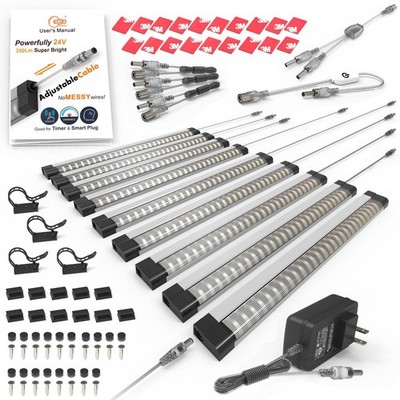 Under Cabinet Lighting Touch Under Cabinet Lights Built-in 45cm Adjustable Ca...