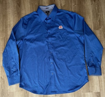Marathon Petroleum Logo Long Sleeve Button Down Shirt Men s XXL 