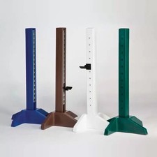 Pony Post Standards with metal track for horse jumps 5' - White