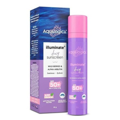 Aqualogica Illuminate+ Dewy Sunscreen SPF 50+ PA++++, 50g
