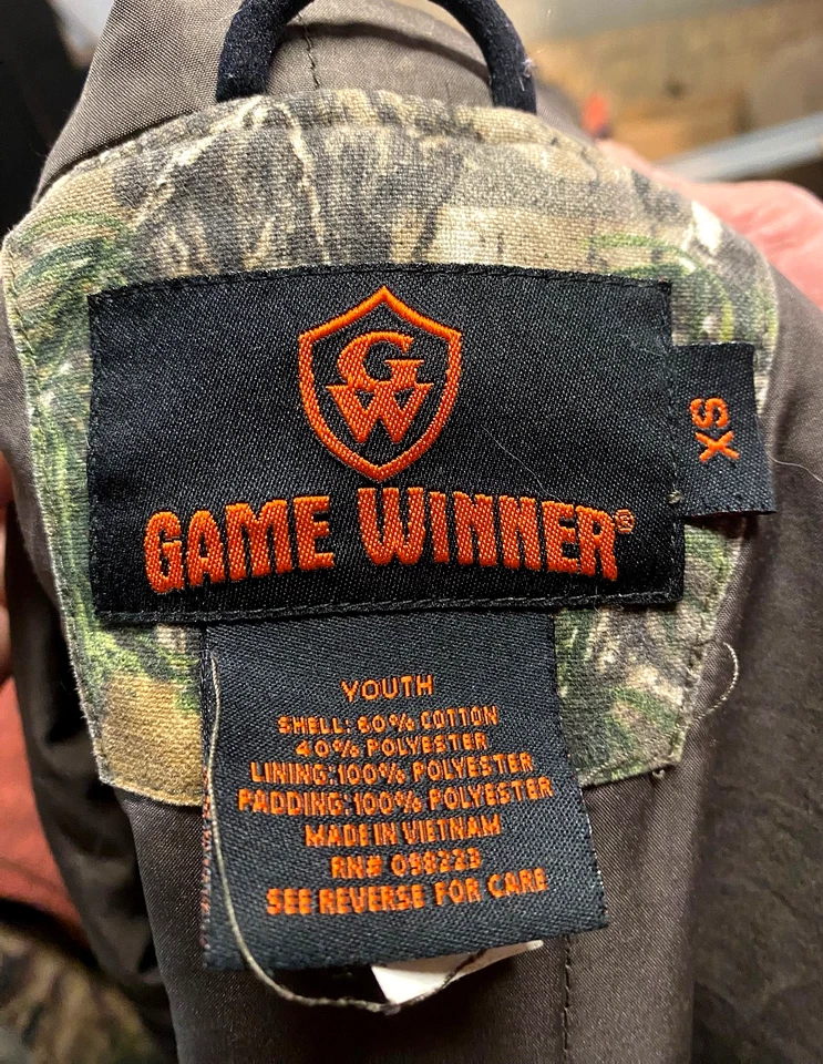 Game Winner Hunting Jacket Size Youth XS Camo Zip-Up Jacket - Image 4 of 4