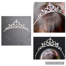 NEW RHINESTONE CRYSTAL TIARA CROWN PRINCESS QUEEN COSTUME JEWELRY ADULT OR CHILD