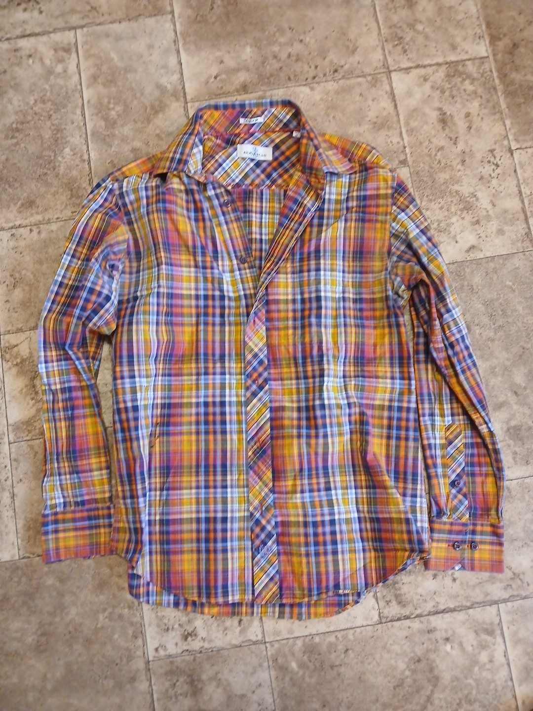 Bugatchi Uomo Button Down Shirt Men Medium Multic… - image 1