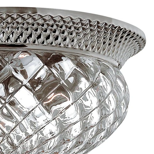 Plantation Collection Antique Nickel 16" Wide Ceiling Light - Picture 5 of 5