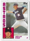 1984 Topps Nolan Ryan card #470-Ex+