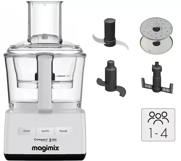 Magimix Compact C3160 Food Processor - White, Up to 4 people, BRAND NEW, IN BOX - Image 2 of 4