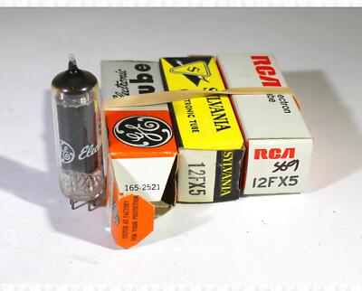 Assorted Brands 12FX5 Vacuum Tubes Tested NOS Lot Of 3 +Box