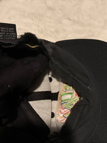 Vintage 1996 Warner Brothers Space Jam Snapback Hat Bugs Michael Jordan - Picture 10 of 10