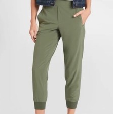 Banana Republic Pull On Elastic Waist Jogger Pant Athleisure Stretch Green XS