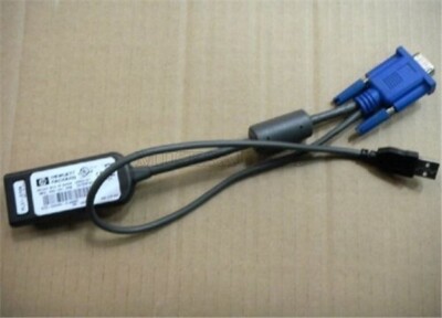 1Pc Used Hp Kvm Usb Interface Adapter 396633-001 Cable ef