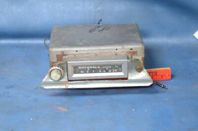 Vtg 1955 1956 Chevy Motorola CTM6 Push Button AM Radio Dial Knob Bezel Dash Trim