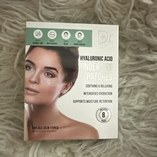 Dr. Wellness Hyaluronic Acid Under Eye Patches Eye Mask 8 Pairs NIB Exp 12/2024+