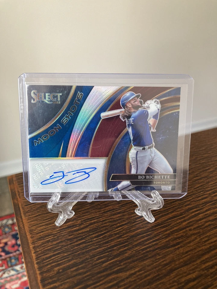 2022 Select Prizm #MSSBO Bo Bichette MOON SHOTS Auto /49 RARE SSP NM+ - Image 4 of 4