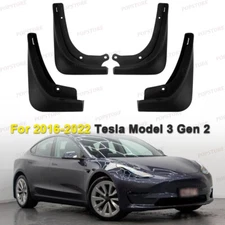 2SET Mud Flaps for Tesla Model 3 2016-2022 No Drilling Required Splash Guards US