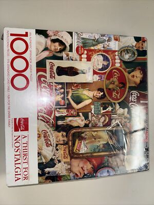 Coca Cola 1982  A Thirst For Nostalgia'' Springbok King Size 1000 pc Puzzle NEW