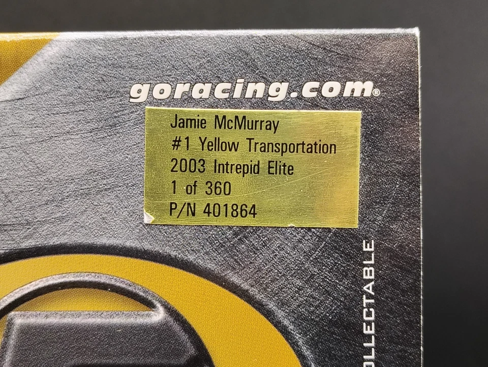 Dodge Intrepid Jamie McMurray #1 2003 transporte amarillo 1:24 RCCA Elite Foto 3 de 4