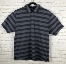 Under Armour Mens Heat Gear Polo Golf Shirt Size XL Grey Striped
