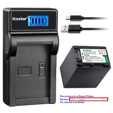 Kastar Battery LCD Charger for Sony NP-FH100 Sony HDR-XR100 HDR-XR105 HDR-XR106