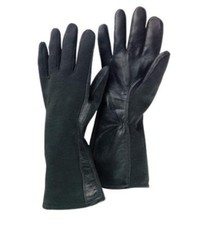 Honeywell (Large) 12 1/4" Black Sheepskin Heat Resistant Flyer Summer Gloves