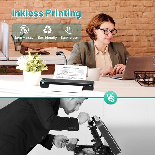 Impresora inalámbrica Phomemo M08F Bluetooth A4 Brother PJ-722 PJ-763 matrices tatuaje - Imagen 9 de 11