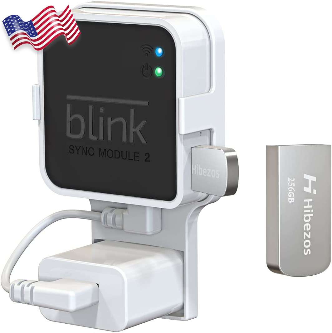 USB Flash Drive and Outlet Mount for Blink Sync Module 2 Save Space Easy 256GB-image