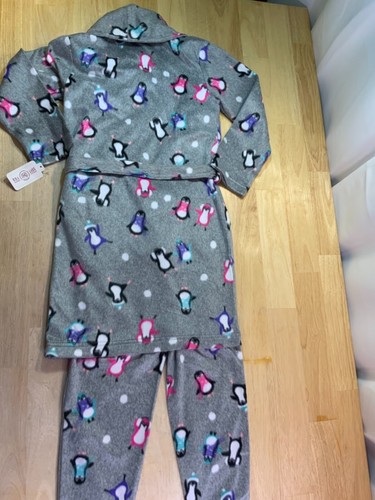 New Girl’s Winter Penguin Theme 3 Piece Robe & PJ Set says SNOW MUCH FUN!* - Picture 7 of 7
