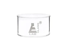 Crystallizing Dish, 100ml - Flat Bottom - Borosilicate Glass - Eisco Labs