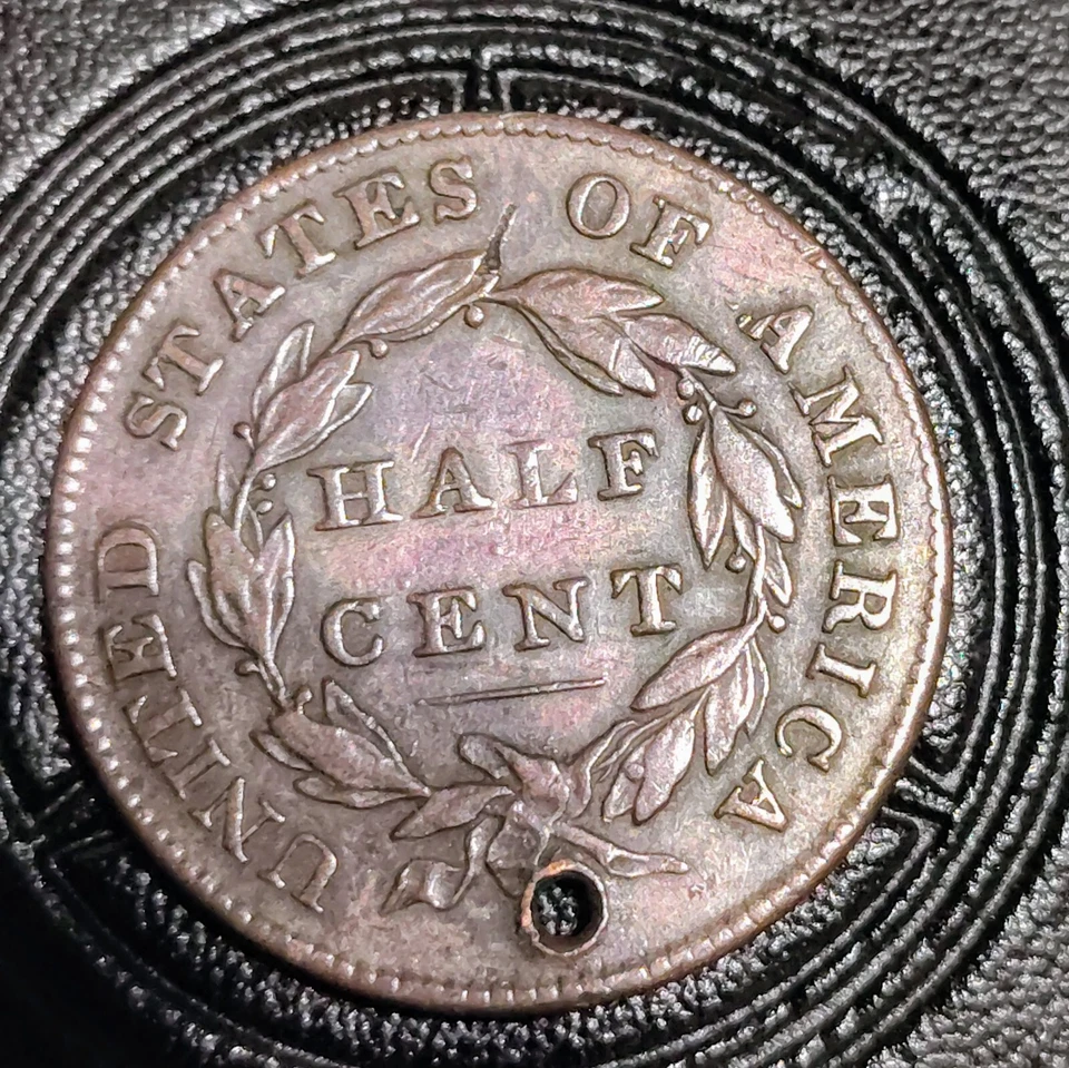 1832 Half Cent BR - Image 3 of 3