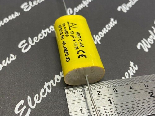 1pc ARCOTRONICS 12uF 450V 10% MKP C.4M Axial Film Capacitor - Picture 3 of 3
