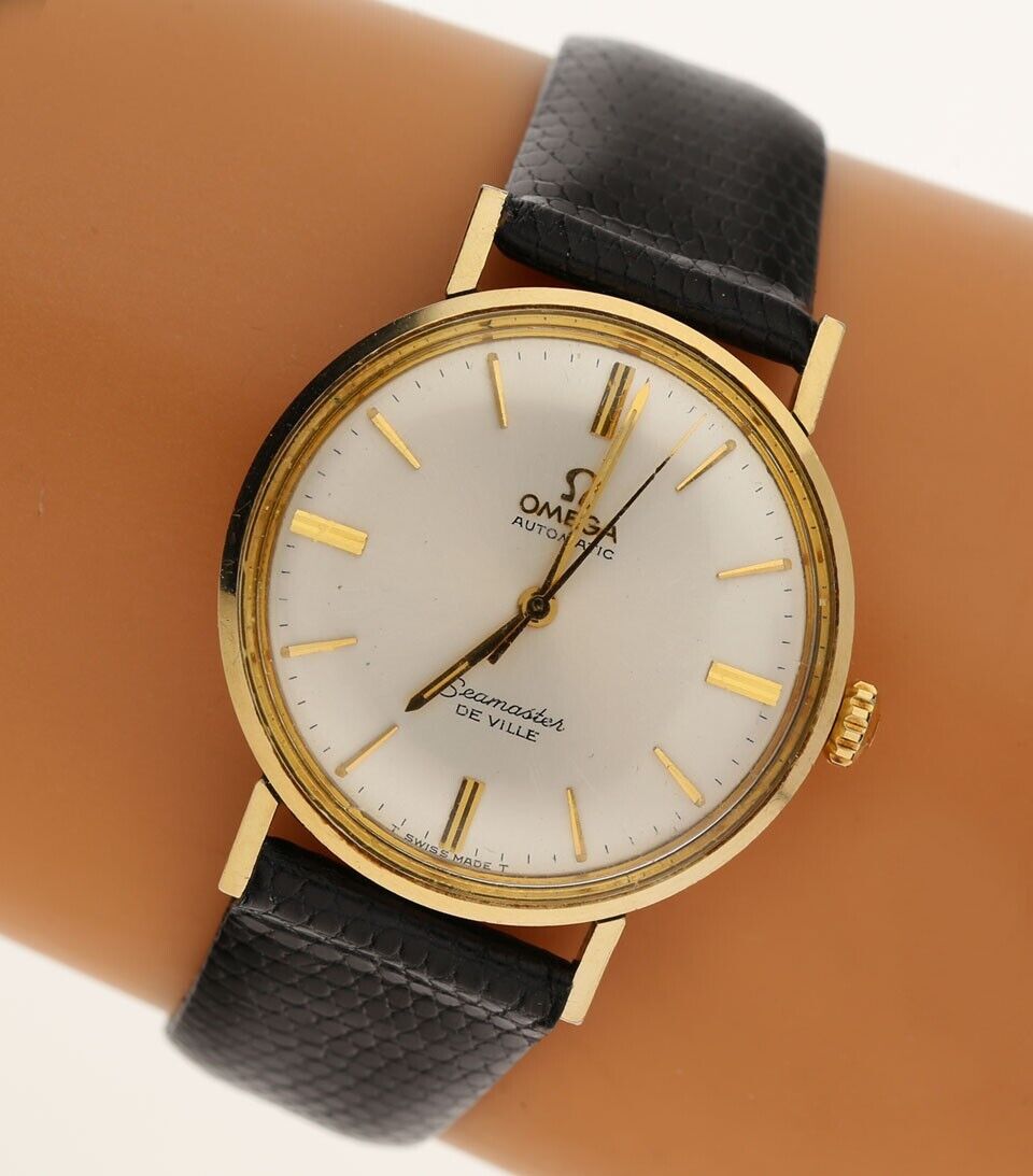 Vintage Omega Seamaster DeVille Automatic Swiss Watch 14K YG Vintage Omega Seamaster DeVille Automatic Swiss Watch 14K YG