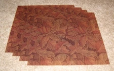 K&Company 12x12 Single Sided Flat Vellum Print Papers(4)~ Ornate Leaves 4 Color