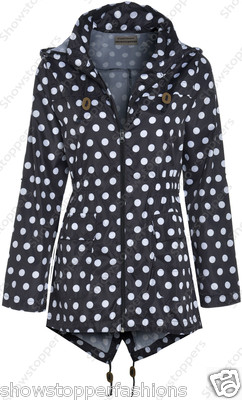 NEU RAIN MAC Damen Parka FISHTAIL Festival REGENMANTEL Größe 8 10 12 14 16