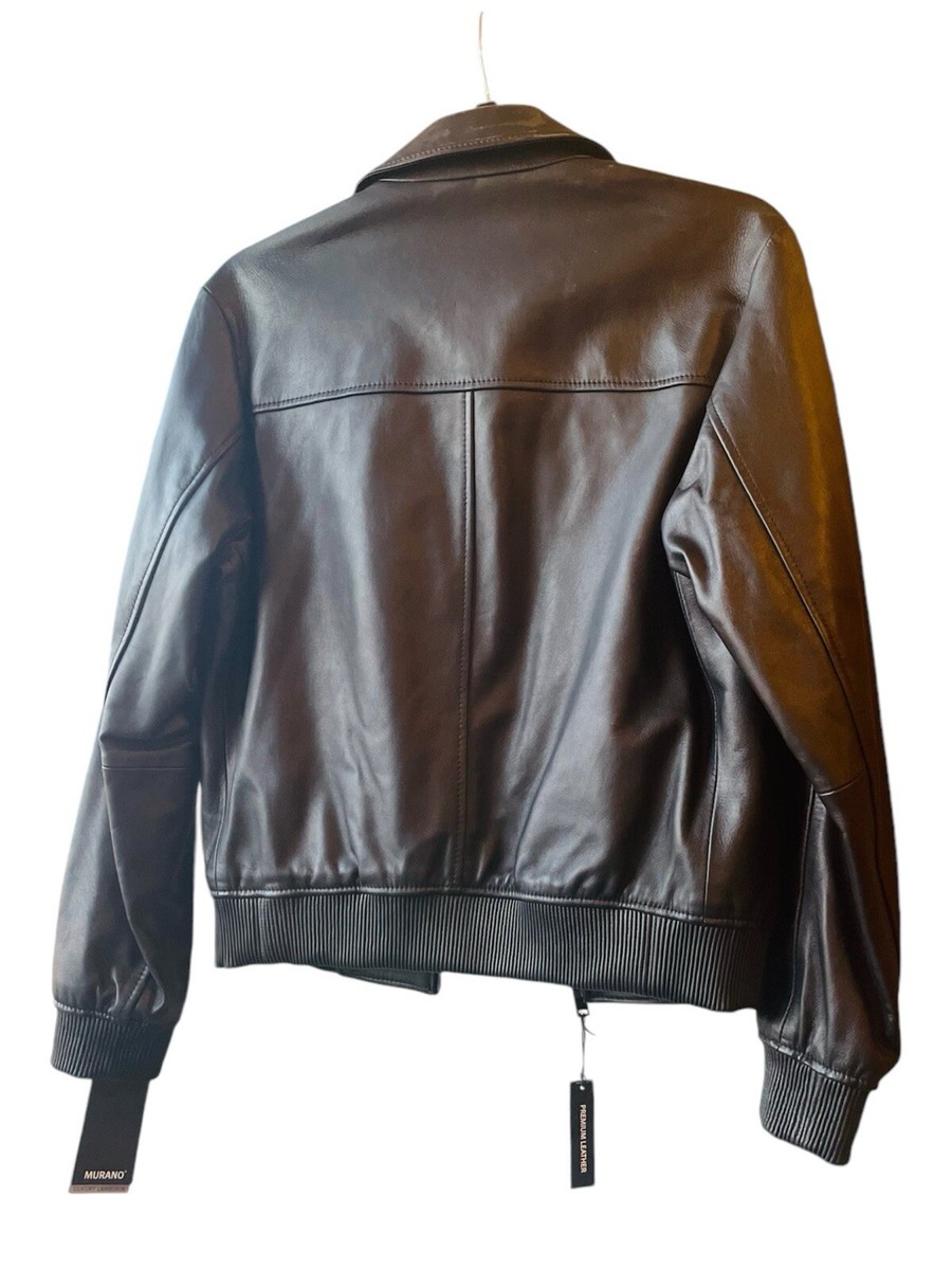 Murano Black Genuine Luxury Lamb Skin Leather Jacket Men's Murano Black Genuine Luxury Lamb Skin Leather Jacket Men's