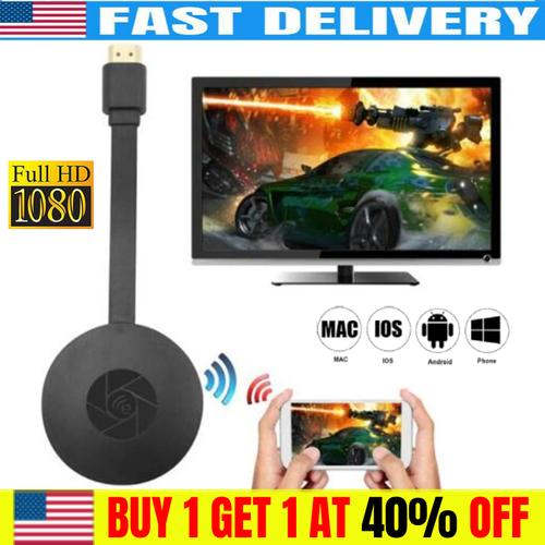 US Wireless WiFi HDMI Mirror Screen Display Adapter For 1080P TV Miracast Dongle